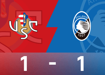 รายงานการแข่งขันกัลโช่ เซเรียอา วาร์ดี้ยิงประตูแรกในเซเรียอา เครโมน่า 1-1 อตาลันต้า